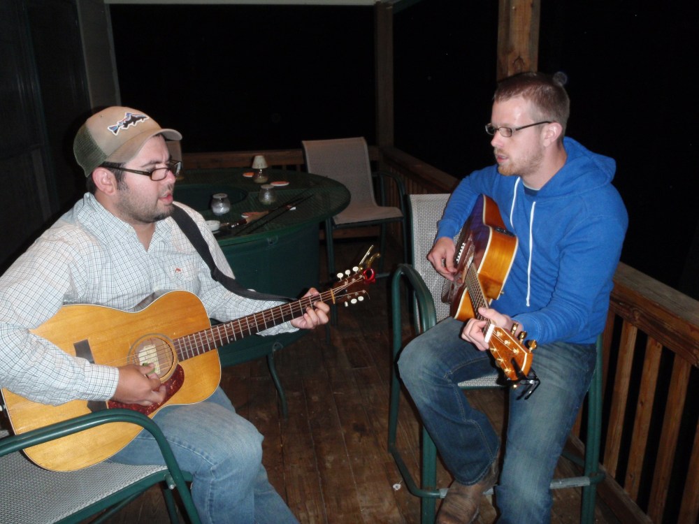 The B.C.I musicians, We know how to rock the wagon wheel. 